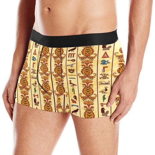 Egypt Hieroglyphics Pattern Print Design 04 Men's All Over Print Boxer Briefs Men's Underwear