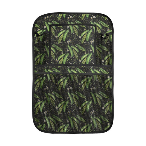 Green Peas Pattern Print Design 02 Car Seat Back Organizer