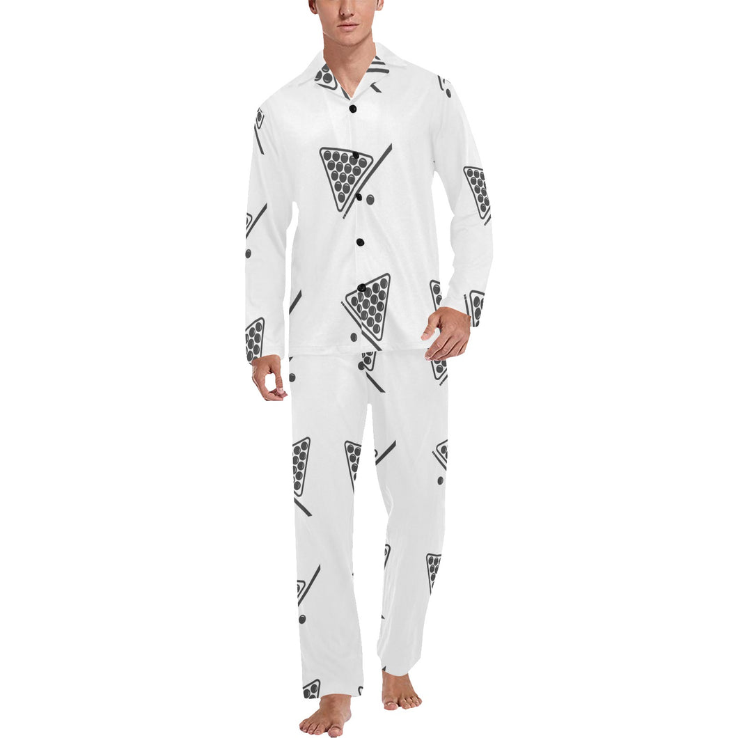 Billiard Ball Pattern Print Design 03 Men's Long Pajama Set