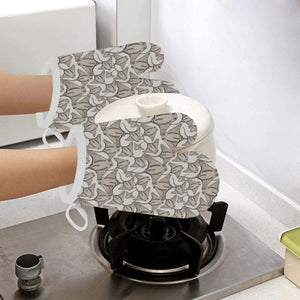 Stingray Pattern Print Design 05 Heat Resistant Oven Mitts
