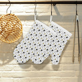 Seagull Pattern Print Design 05 Heat Resistant Oven Mitts