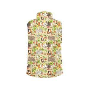 Guinea Pig Pattern Print Design 04 Women's Padded Vest