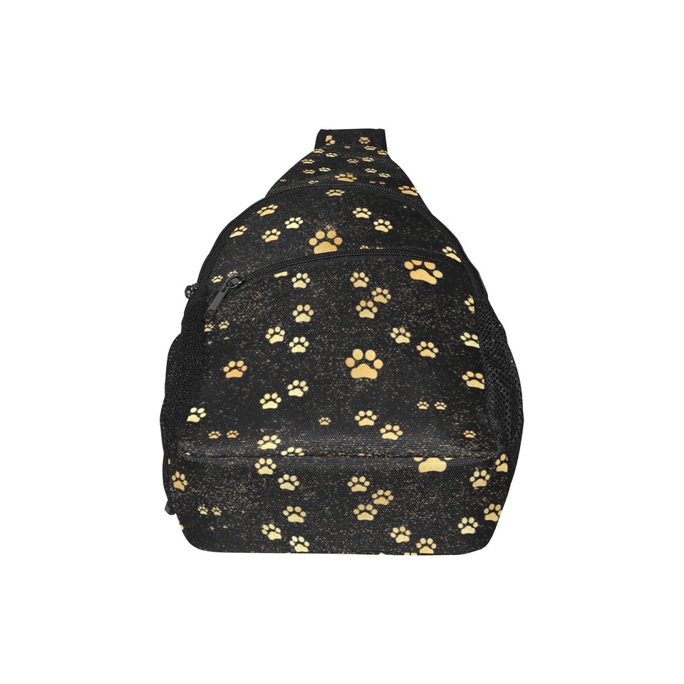 Dog Paws Pattern Print Design 05 All Over Print Chest Bag