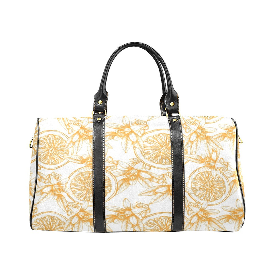 hand drawn orange fruit pattern Travel Bag