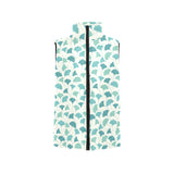 Green ginkgo leaves pattern Men's Padded Vest