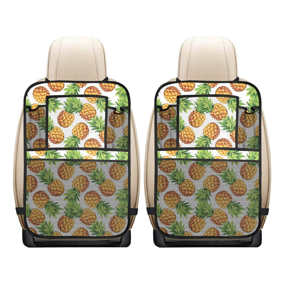 Pineapples design pattern Car Seat Back Organizer