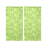 Slices of Lime pattern Gauze Curtain