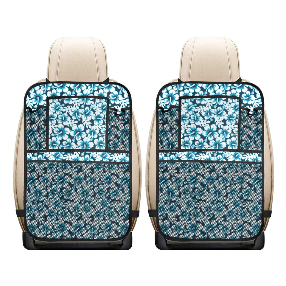 Hibiscus Pattern Print Design 04 Car Seat Back Organizer