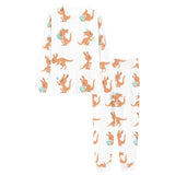 Cute Kangaroo pattern Women's All Over Print Pajama Set