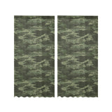 Digital Green camouflage pattern Gauze Curtain