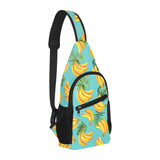 Banana Palm Leaves pattern background All Over Print Chest Bag