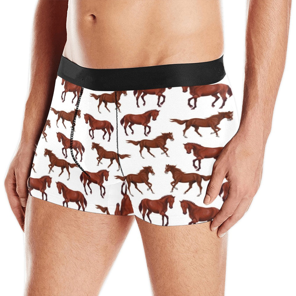 Horses running pattern background Men's All Over Print Boxer Briefs Men's Underwear