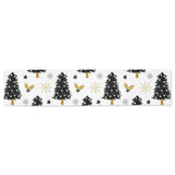 Christmas tree holly snow star pattern Table Runner