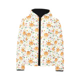 Lion Pattern Print Design 04 Kids' Boys' Girls' Padded Hooded Jacket