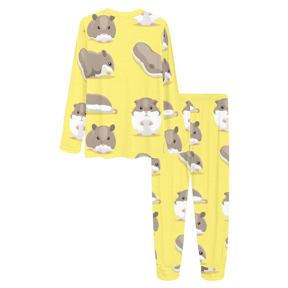 Cute Hamster pattern Women's All Over Print Pajama Set