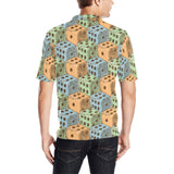 Dice Pattern Print Design 05 Men's All Over Print Polo Shirt