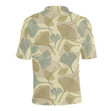 Ginkgo leaves design pattern Men's All Over Print Polo Shirt