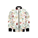 Bicycle Pattern Print Design 05 Kids' Boys' Girls' Bomber Jacket