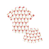 Daruma japanese wooden doll Kids' Boys' Girls' V-Neck Short Pajama Set