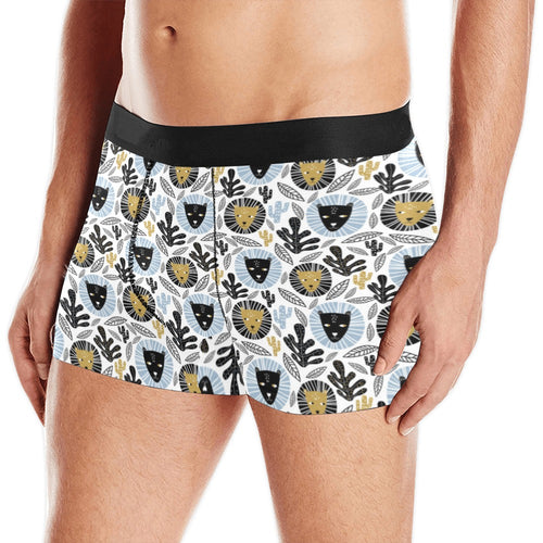 Lion Pattern Print Design 05 Men's All Over Print Boxer Briefs Men's Underwear