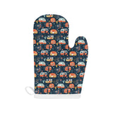 Camper Van Pattern Print Design 05 Heat Resistant Oven Mitts