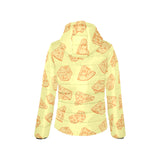 Cheese design pattern Women's Padded Hooded Jacket