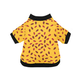 Passion fruit texture All Over Print Pet Dog Round Neck Fuzzy Shirt