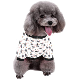 Ostrich Pattern Print Design 02 All Over Print Pet Dog Round Neck Fuzzy Shirt
