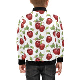 Red apples pattern Kids' Boys' Girls' Bomber Jacket
