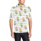 Cute hand drawn mermaid Men's All Over Print Polo Shirt