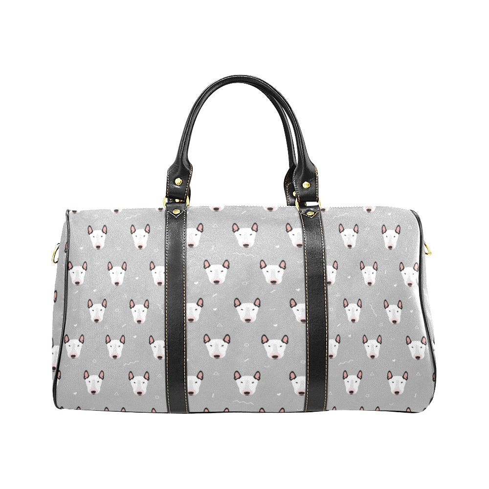 Bull Terrier Pattern Print Design 05 Travel Bag