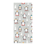 Cute Penguin christmas pattern Beach Towel