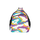 Colorful crow illustration pattern All Over Print Chest Bag