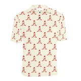 Golden Retriever Pattern Print Design 01 Men's All Over Print Polo Shirt