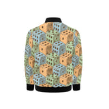 Dice Pattern Print Design 05 Kids' Boys' Girls' Bomber Jacket