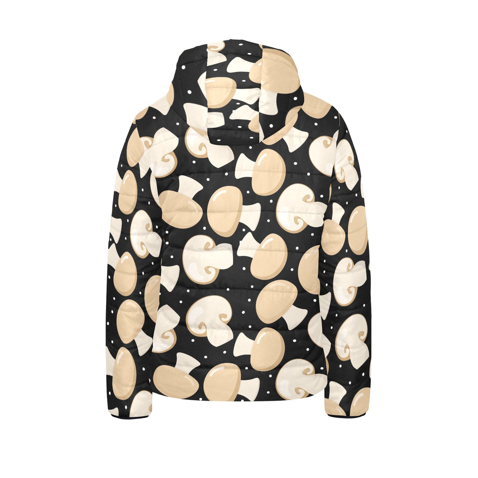 Champignon mushroom pattern Kids' Boys' Girls' Padded Hooded Jacket
