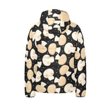 Champignon mushroom pattern Kids' Boys' Girls' Padded Hooded Jacket