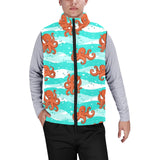 Octopuses sea wave background Men's Padded Vest