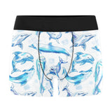 Watercolor dolphin pattern Men's All Over Print Boxer Briefs Men's Underwear