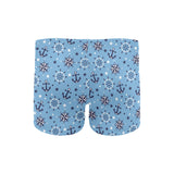 Anchors rudder compass star nautical pattern Men's Swimming Trunks