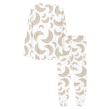 Cool gold moon abstract pattern Women's All Over Print Pajama Set