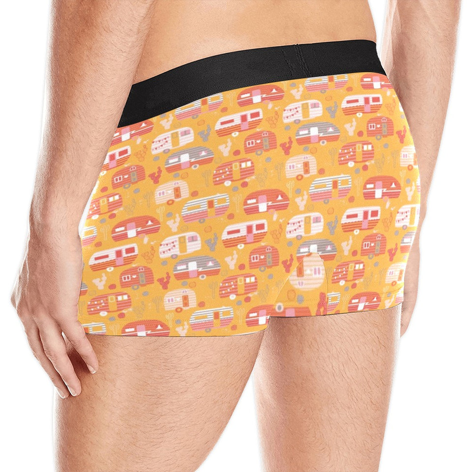 Camper Van Pattern Print Design 04 Men's All Over Print Boxer Briefs Men's Underwear