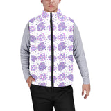 Hedgehog Pattern Print Design 05 Men's Padded Vest