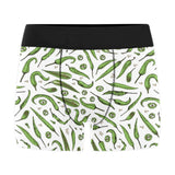 Hand drawn sketch style green Chili peppers patter Men's All Over Print Boxer Briefs Men's Underwear