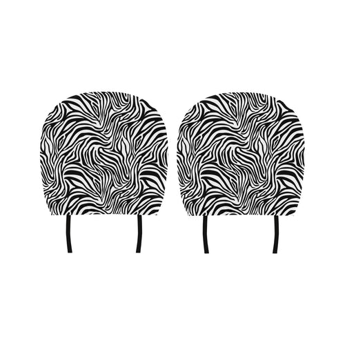 Zebra skin pattern Car Headrest Cover