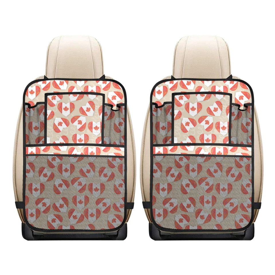 Canada Pattern Print Design 01 Car Seat Back Organizer