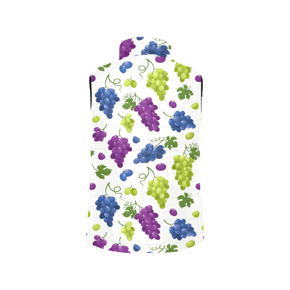 Grape pattern Men's Padded Vest