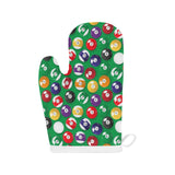 Billiard Ball Pattern Print Design 02 Heat Resistant Oven Mitts