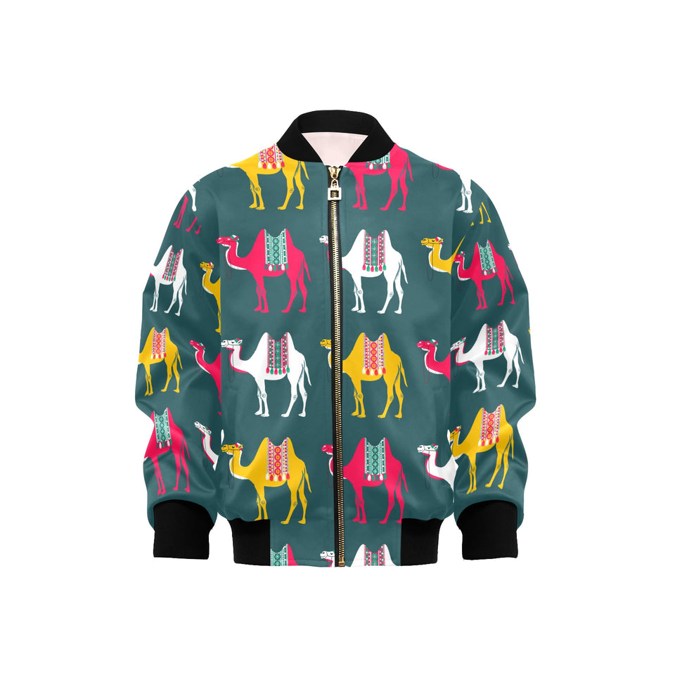 Camel pattern Kids' Boys' Girls' Bomber Jacket