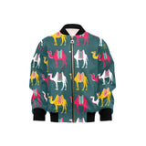 Camel pattern Kids' Boys' Girls' Bomber Jacket